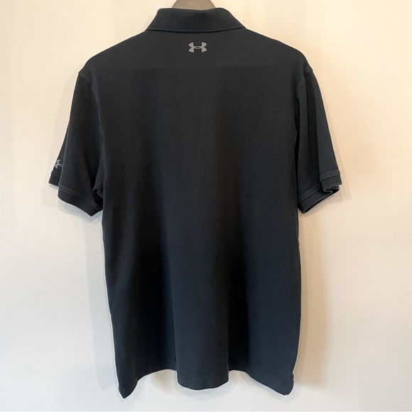 Men’s Navy Blue Under Armour Loose Fit Golf Polo Shirt - size medium - Picture 2 of 3